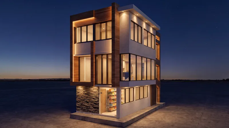 Vivienda de tres pisos, Potosí.